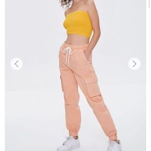 Forever 21 orange joggers